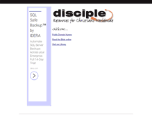 Tablet Screenshot of disciple.org